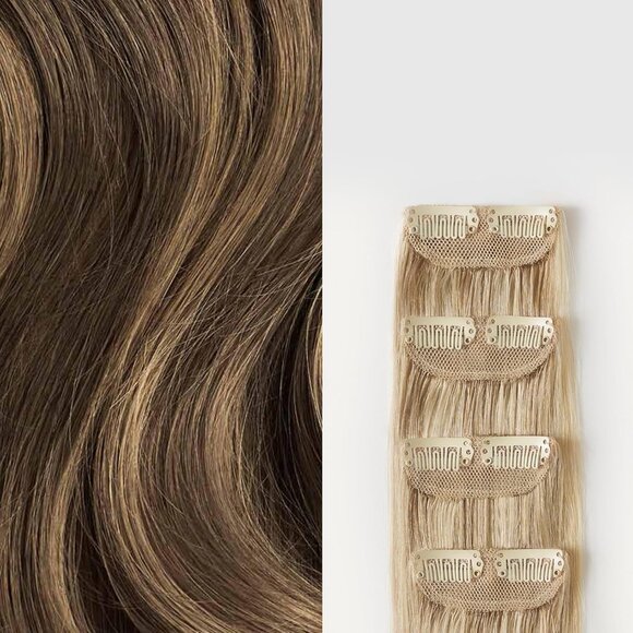 Remy Human Hair Clip-Ins 12in Natural Coverage for Thinning...